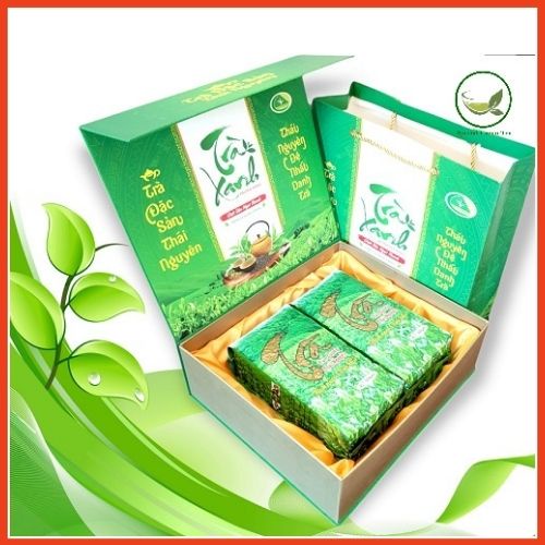 Trà Thái Nguyên Tân Cương Hộp 1 KG Màu Xanh, Loại Đặc Biệt Thơm Ngon Nước Xanh – Thiên Hương Trà
