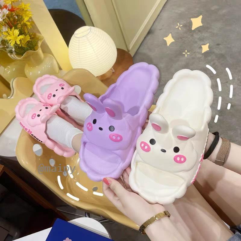 Dép đi trong nhà hình tai Thỏ Rabbit siêu nhẹ êm chân chống trượt đi trong nhà tắm Maipy DL265