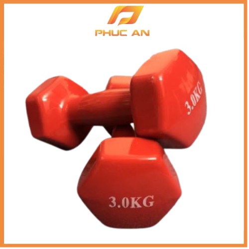 Tạ tay cao su nữ 3 kg ( 1 đôi ) tập Gym