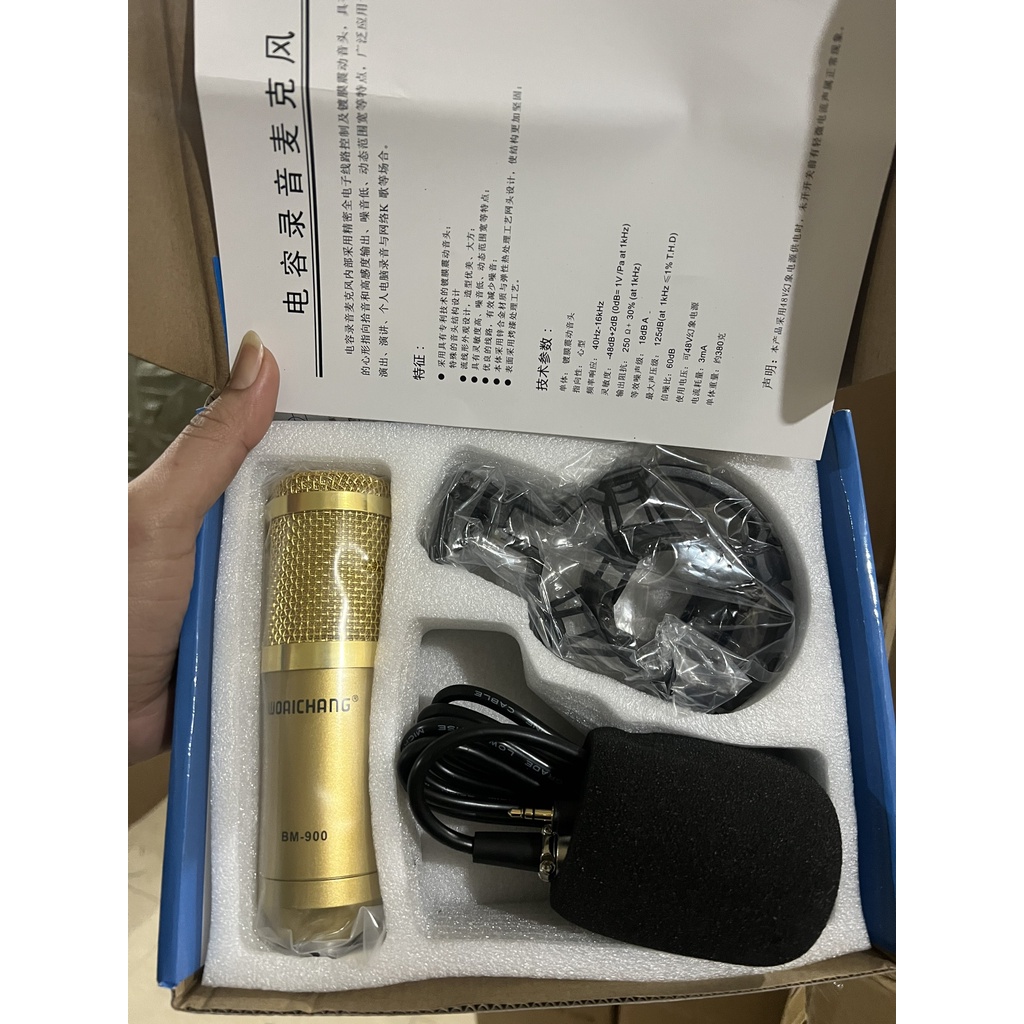 Combo Soundcard V8S AQTA Chính Hãng Bluetooth + Mic Karaoke Livetream BM 900, Có AutoTune Chuẩn Phòng Thu