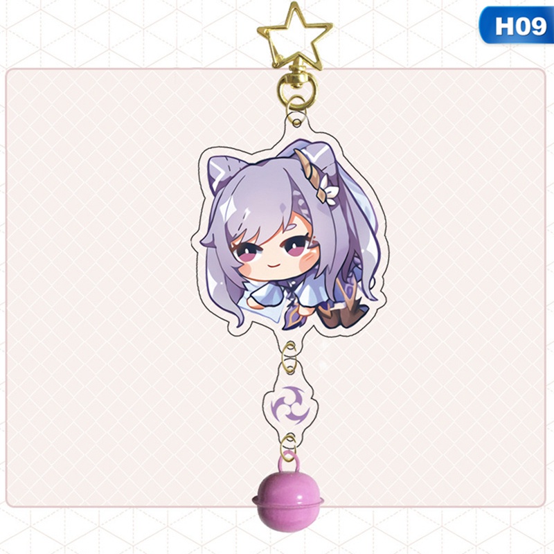 Tmdbyx Móc khóa gắn chuông hoạt hình xinh xắn 6cm