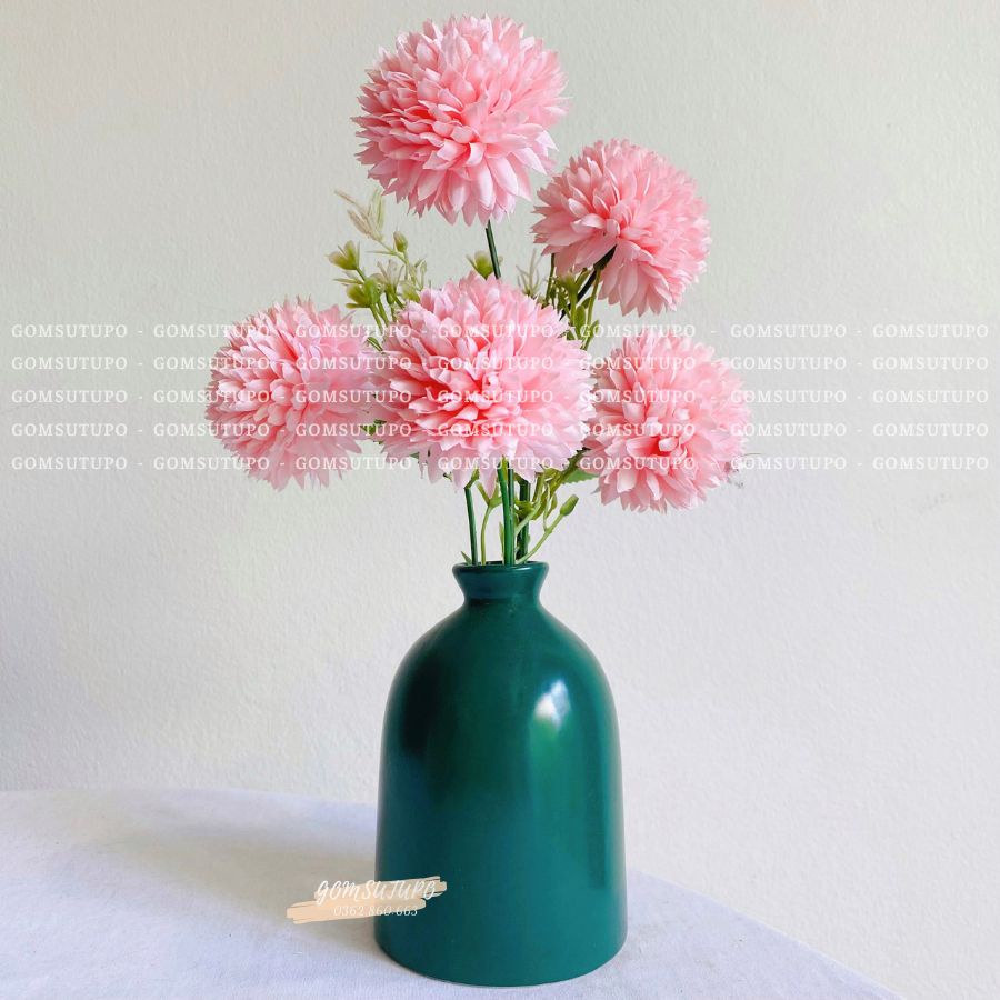 Lọ hoa mini màu Pastel xanh Mint, xanh Dương, Xanh Ngọc decor gomsutupo bình gốm trang trí gốm sứ TUPO Bát Tràng