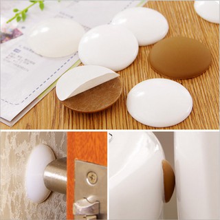 Chặn cửa silicon dán tường TRÒN TRƠN tránh va đập cửa giảm tiếng động, chống shock tay nắm cửa, chống trầy xước tường
