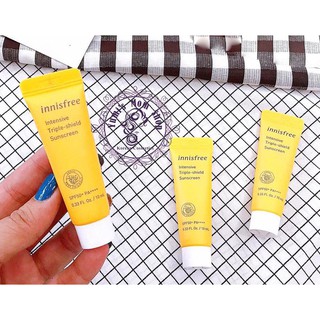 [Size mini] KEM CHỐNG NẮNG INNISFREE TRIPLE SHIELD 10ML