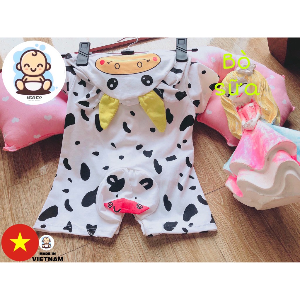 [HÀNG CAO CẤP] Bodysuit cho Bé - Bodymulien - Body hình thú dễ thương - KIDSHOP (MADE IN VIETNAM)