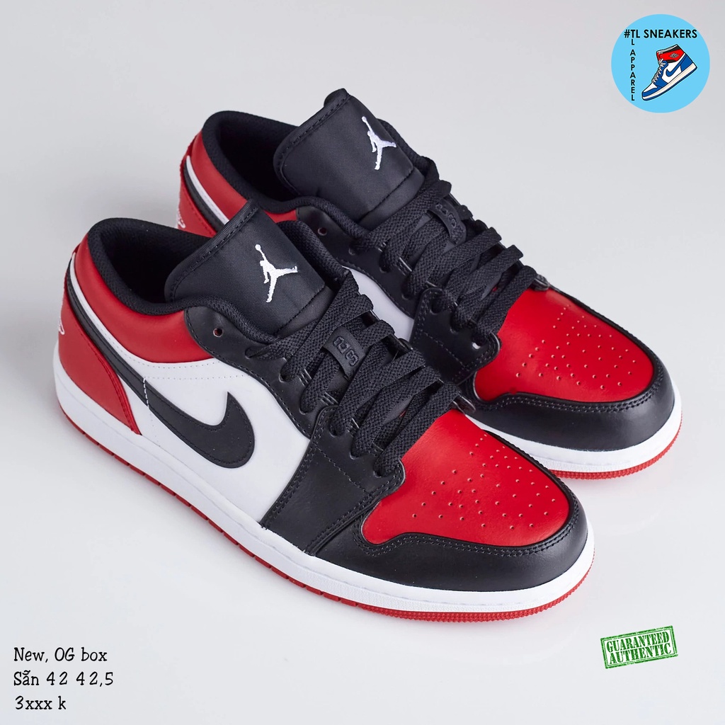 Giày Nike Air Jordan 1 Low Bred Toe