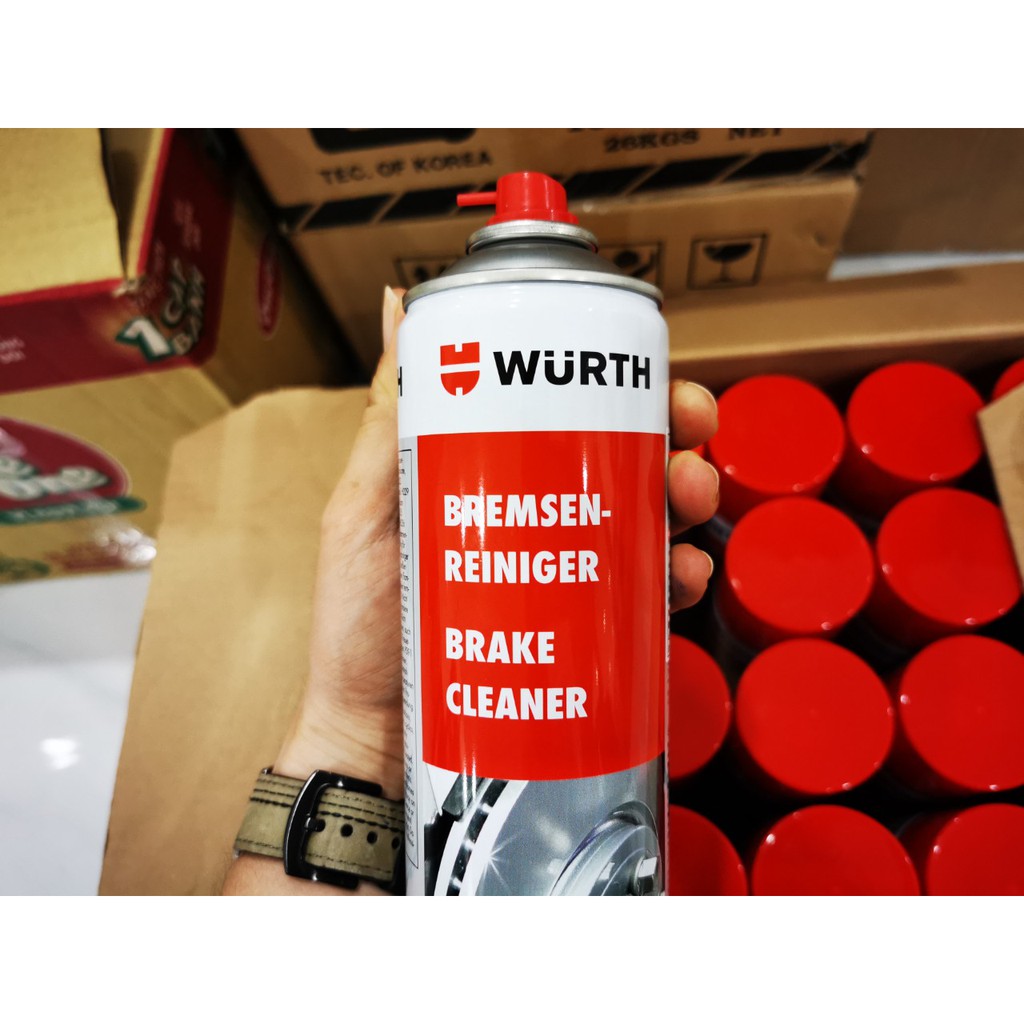 Dung Dịch Vệ Sinh Thắng Xe Wurth Brake Cleaner 500ml Tặng khăn - W0890