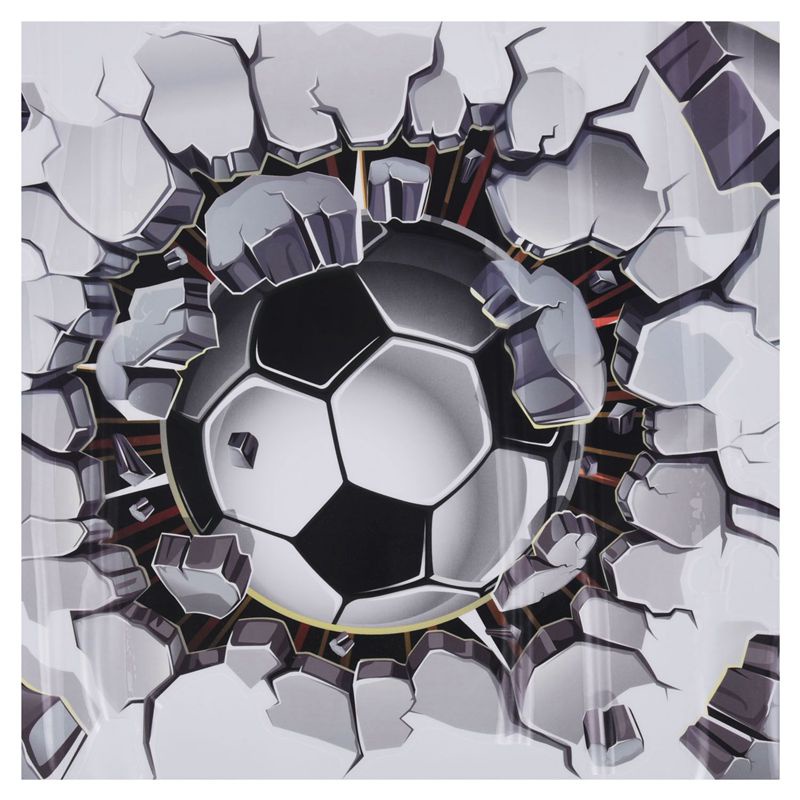 Decal dán tường PVC Họa Tiết 3D Hình Quả Bóng Đá Dùng Trang Trí Phòng Cho Trẻ Nhỏ