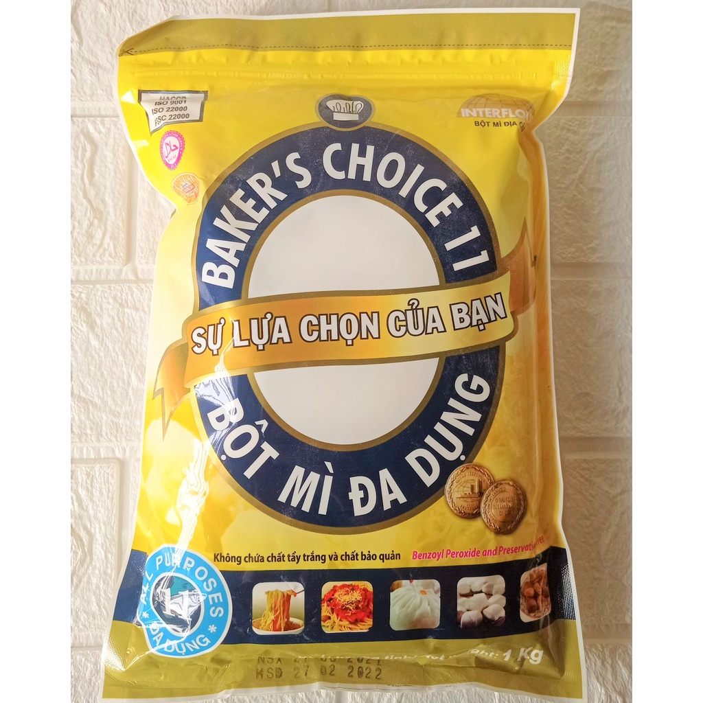 Bột mì Baker Choice số 11 (bột mì đa dụng) dùng để làm BÁNH BAO, MÌ TƯƠI...