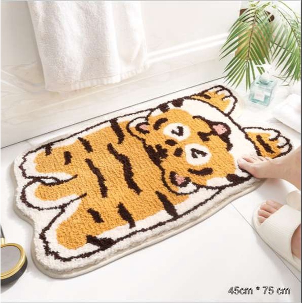 Thảm lót sàn chùi chân hình con vật ngộ nghĩnh nhiều kích thước