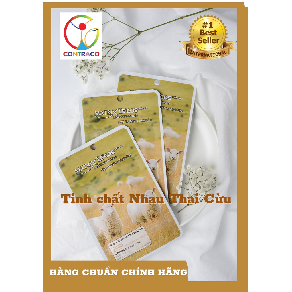 Mặt nạ NHAU THAI CỪU Matrix Lecos - Hộp 20 gói