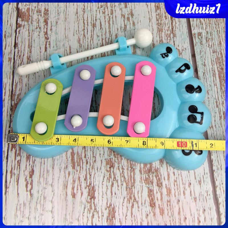 Set 4 Cây Đàn Xylophone 4 Nốt Bằng Nhựa Dành Cho Bé 2-4 Tuổi