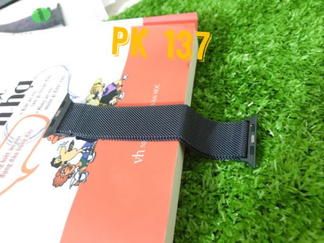 ⌚Dây đồng hồ Apple Watch 42/44mm↗️Dây thép lưới Milanese Loop (phụ kiện loại chuẩn đẹp). 🎧Hình shop tự chụp nhé 🥰