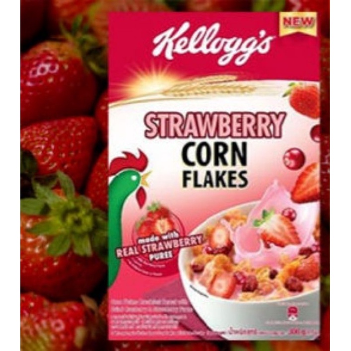 Ngũ Cốc Ăn Sáng Kellogg's Corn Flakes Strawberry 180g
