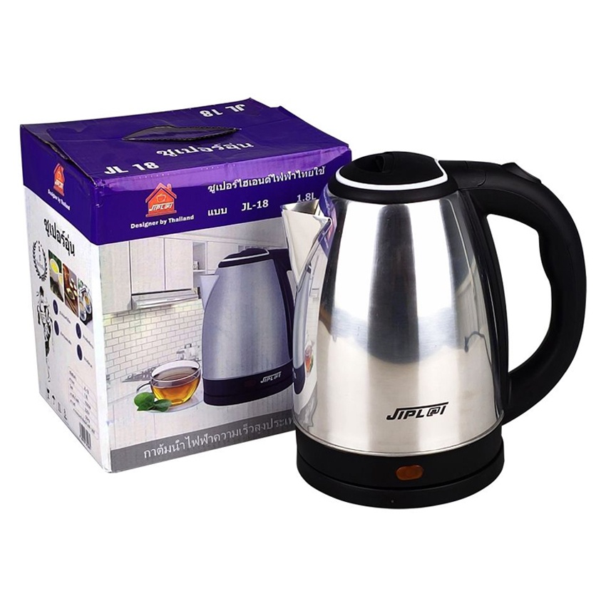 Bình đun siêu tốc Thái - Jiplai JL-18 dung tích 1.8L, sôi cực nhanh, rơle tự ngắt điện khi sôi hoặc cạn nước