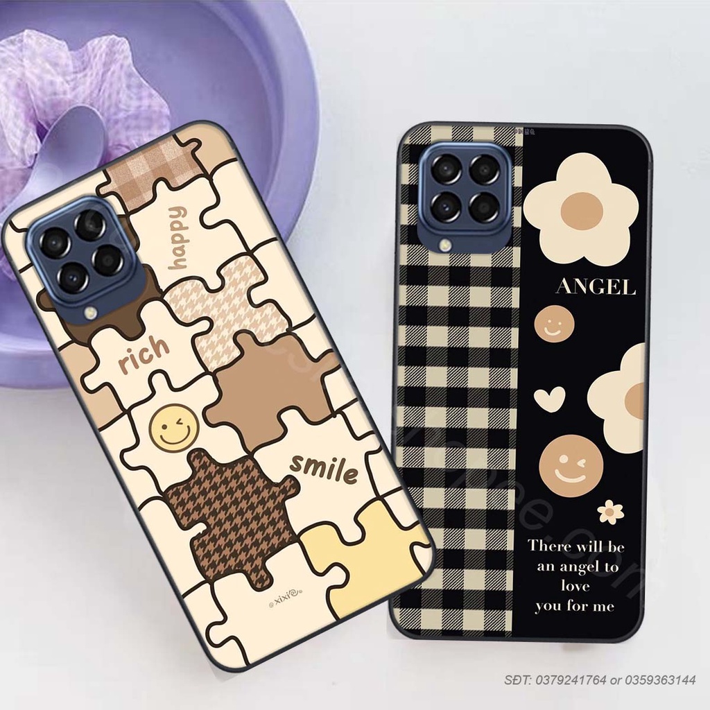 Ốp điện thoại samsung  m33 / m53 / m64 bộ hình caro trẻ trung phong cách