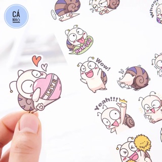 Sticker ốc sên(set6)