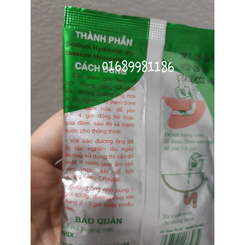 Bột thông cống Craibe