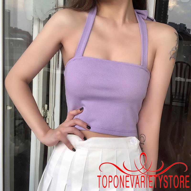 Áo Croptop Không Tay Hở Lưng Gợi Cảm Cho Nữ | BigBuy360 - bigbuy360.vn