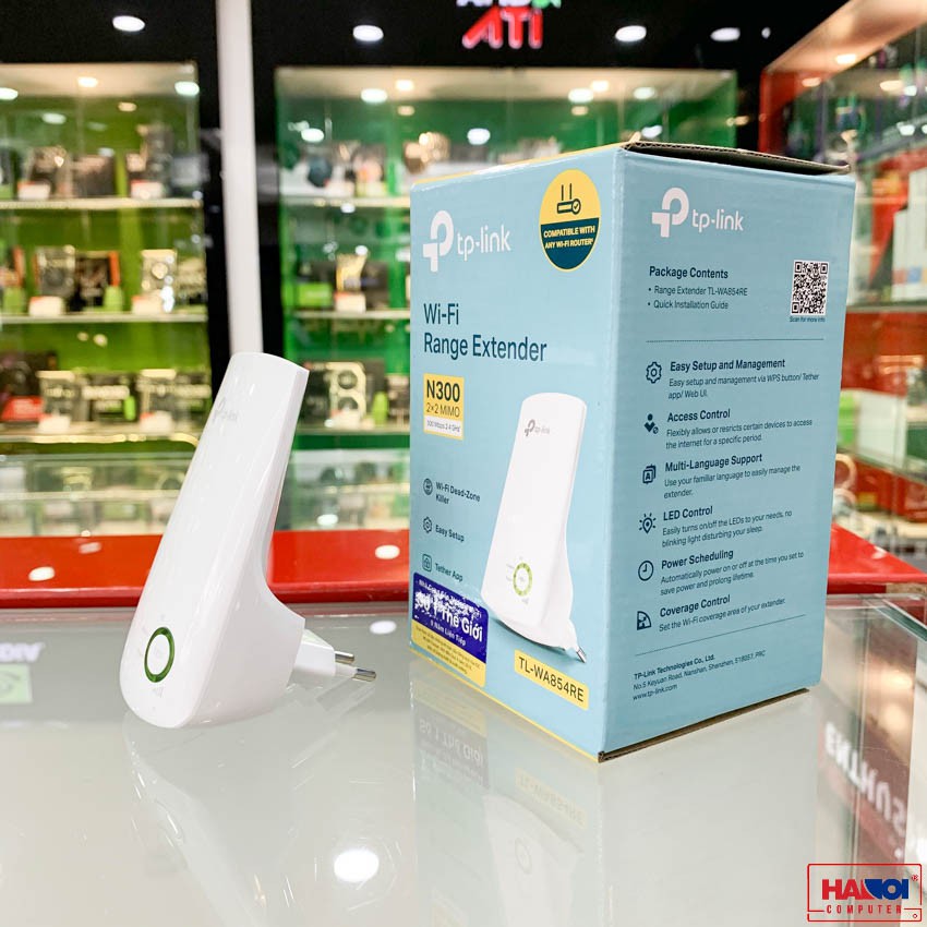 Bộ Mở Rộng Sóng Wi-Fi Tốc Độ 300Mbps TL-WA854RE chính hãng bảo hành 2 năm | BigBuy360 - bigbuy360.vn