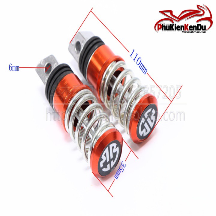 Gác chân lo xo xếp sau  Nhôm Đặc kiểu raider gắn wave, sirius, vario, exciter ab và nhiều dòng xe máy khác