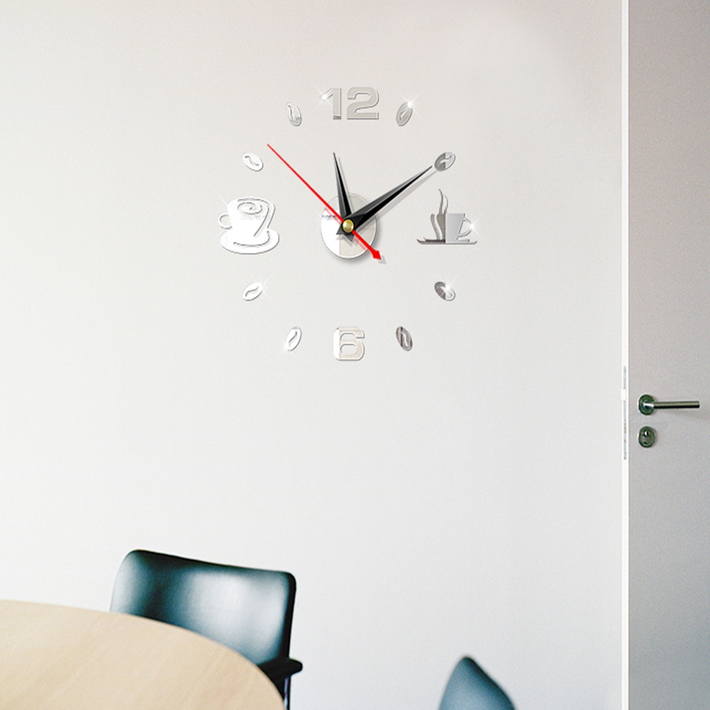 Đồng Hồ Dán Tường Tự Dính Sáng Tạo Có Thể Tháo Gỡ Trang Trí Nhà Cửa