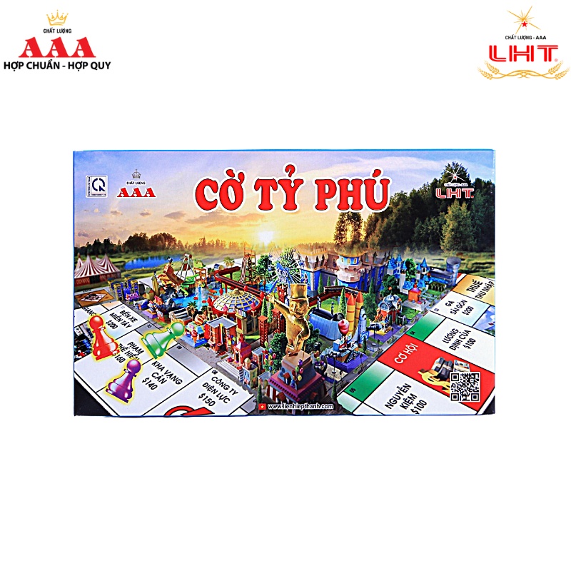 Cờ Tỷ Phú Monopoly Tiếng Việt A1 HOT - Hộp nhỏ gọn, chất lượng cao cấp [Chính hãng AAA-LHT]