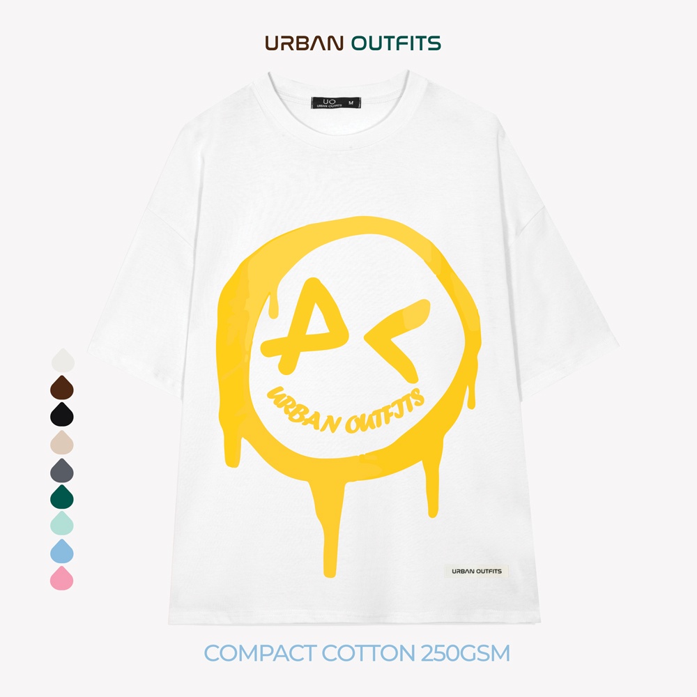 Áo Thun Tay Lỡ Form Rộng URBAN OUTFITS ATO174 Local Brand In kích thước 40x45 ver 2.0 Chất Vải 95% Compact Cotton 250GSM