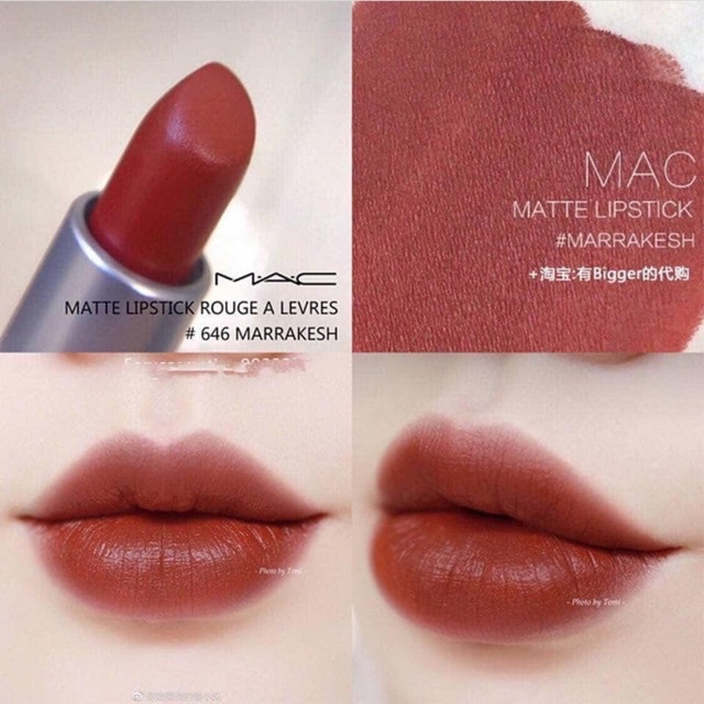 Son Mac Marrakesh 646 Matte – Màu Đỏ Nâu Đất