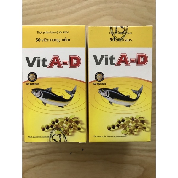 Vitamin A-D giúp sáng mắt tăng hấp thụ canci giảm còi xương