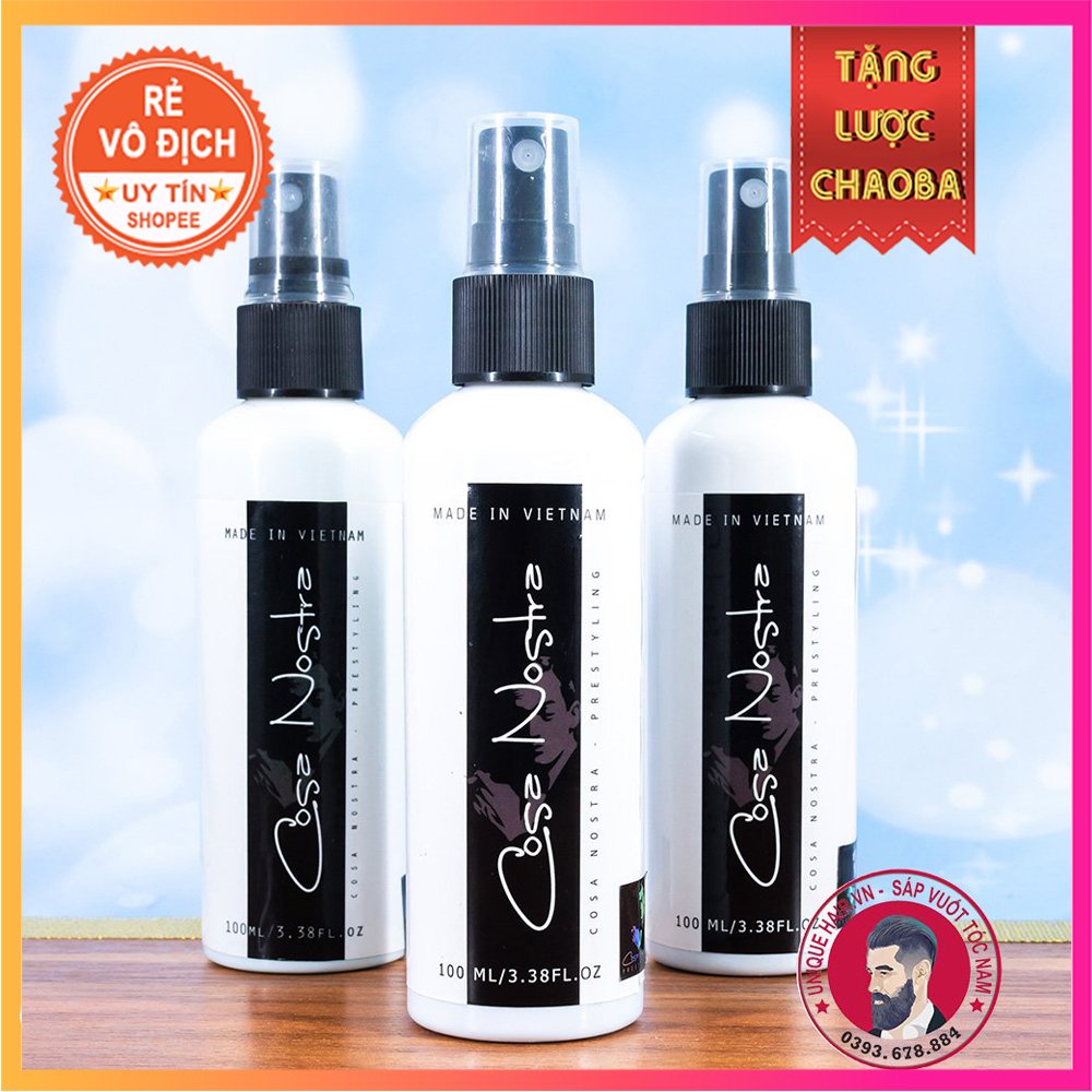 [CHÍNH HÃNG STORE HÀ NỘI] Xịt tạo phồng COSA NOSTRA 100ml + Tặng Lược Chaoba - RẺ VÔ ĐỊCH