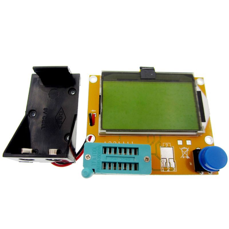 yal LCR-T4 Mega328 Transistor Tester Diode Capacitor ESR LCR Meter With Case MOS PNP