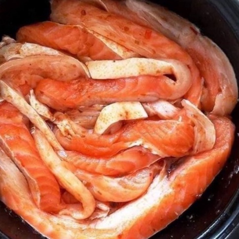 (CỰC RẺ) lườn cá hồi Nauy khay 500gr