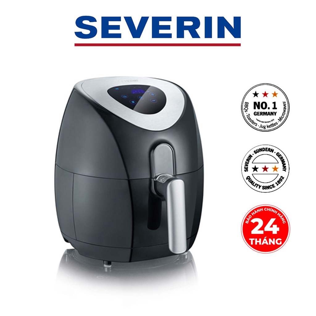 Nồi chiên không dầu Severin FR2430, hàng chính hãng Đức. Hạn chế lượng dầu, tiện lợi với 6 chế độ cài đặt sẵn.