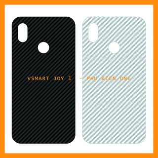 Decal dán lưng Vsmart Active 1/ Active 1+/ Joy 1/ Joy 1+/ Joy 3 vân carbon 3D