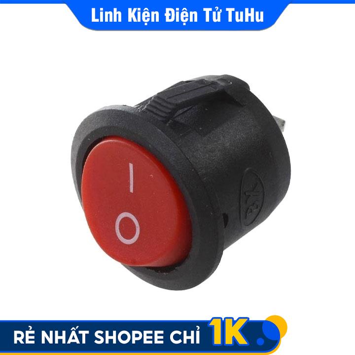 Công Tắc Bập Bênh Tròn Loại To 20mm KCD1-105 6A/250V 2 Chân 2 Chế Độ ON-OFF