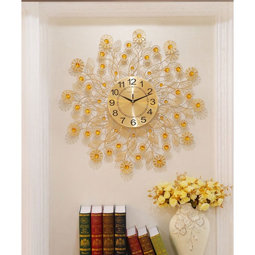 Đồng hồ treo tường trang trí kim trôi 70cm decor phòng khách phòng ngủ cao cấp giá rẻ đẹp không tiếng động