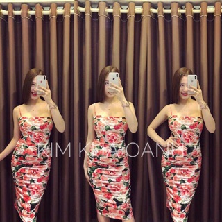Đầm hoa #damhoa body hết đổi dam hong