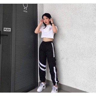 Quần Jogger dù phản quang unisex siêu hot