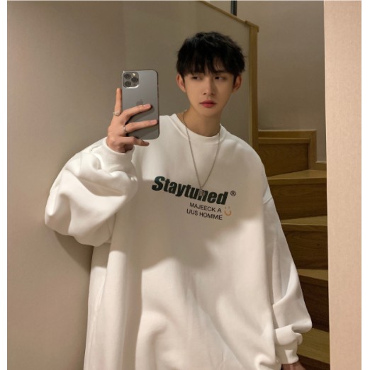 Áo sweater nam nữ Staytuned phong cách, Áo nỉ bông ULZZANG form rộng Unisex Siêu Đẹp vải Dày Tomx AN1 | BigBuy360 - bigbuy360.vn