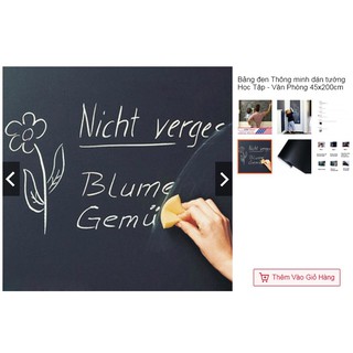 Bảng đen Thông minh dán tường Học Tập - Văn Phòng 45x200cm