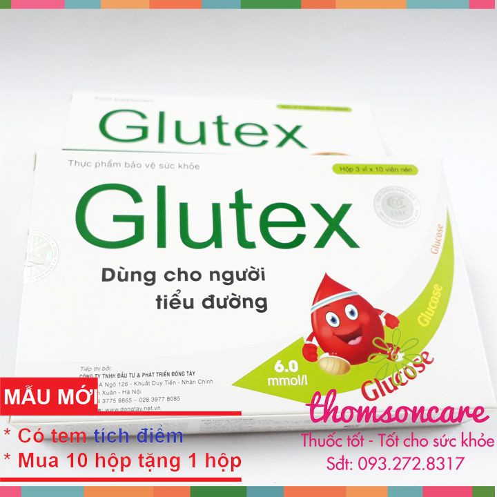 Glutex Mua 6h tặng 1h bằng tem tích điểm - hỗ trợ ổn định đường huyết cho người tiểu đường