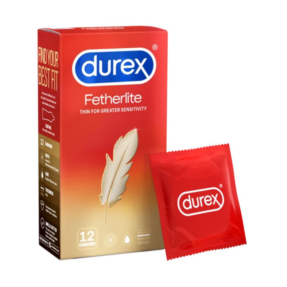 [ FREESHIP BCS DUREX ] Hộp Lớn Bao cao su Durex Fetherlite 1 hộp 12 bao siêu mỏng_baocaosu_durex ( tặng 1 bsc duex nhỏ)