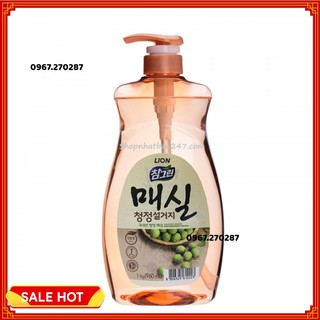 Nước rửa rau quả và chén bát diệt khuẩn cao cấp trà xanh LION 1000ml Hàn Quốc - Chính hãng
