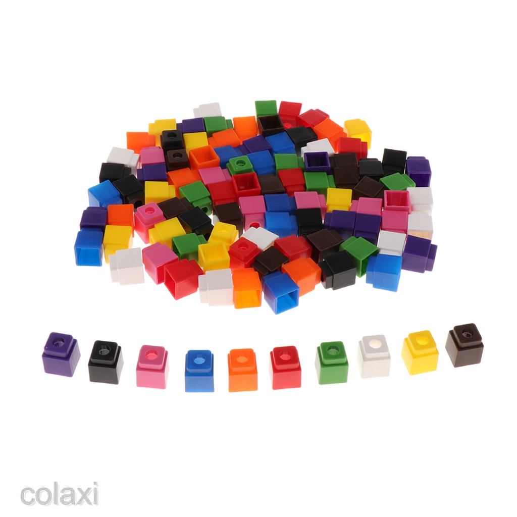 [COLAXI] Learning Resources Mathlink Cubes 100pc Set Early Maths Educational Activity