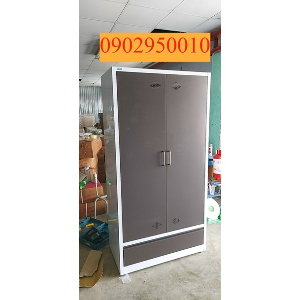 Tủ sắt quần áo 2 cánh lắp ráp CA-7A-1K-2