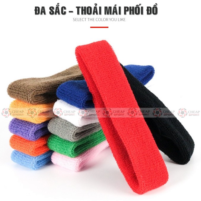 Băng Đô Thể Thao Thấm Mồ Hôi Headband Băng Trán  Dùng Cho Chạy Bộ, Bóng Rổ, Bóng Chuyền, Bóng Đá, Tennis, Cầu Lông, Gym