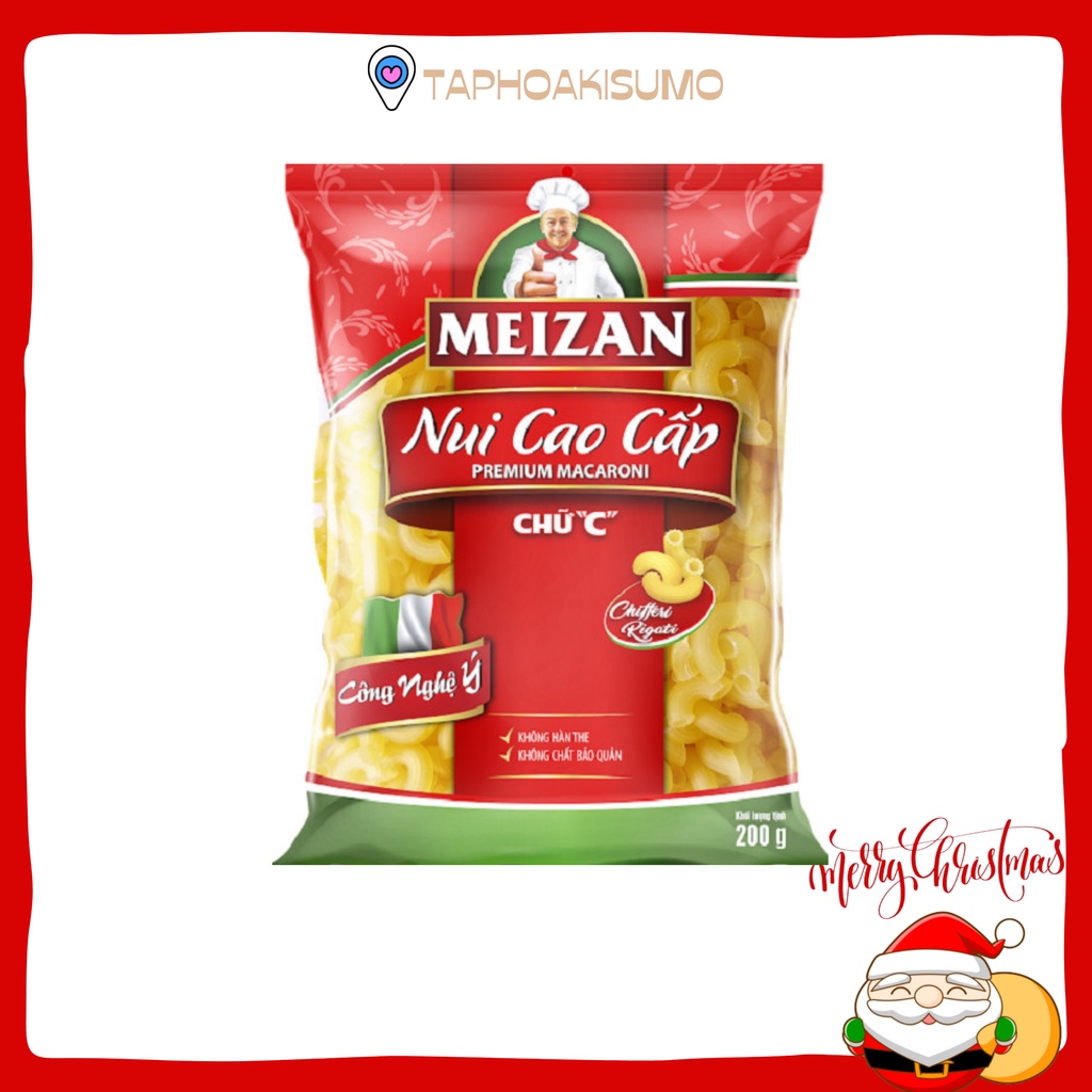 Nui cao cấp chữ C MEIZAN gói 200 gram