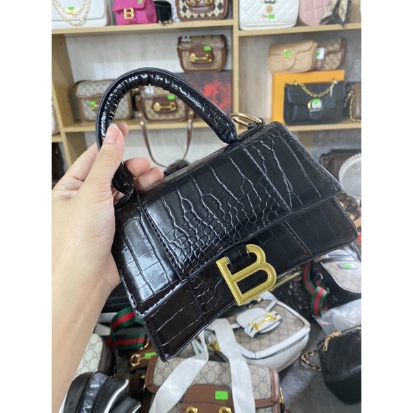 Túi balen da rắn size 21 kèm dây đeo chéoFreeship