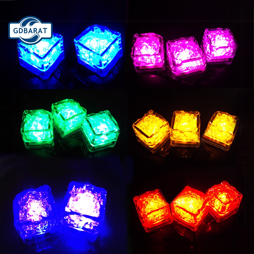 [NYCA Stock] 3 Viên Đá Có Đèn LED Phát Sáng Ban Đêm Trang Trí Quán Bar Tiệc Cưới